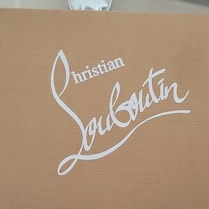 Christian Louboutin Jean Paul 20 Zeppa 120 Patent Calf Cork Off White Wedges